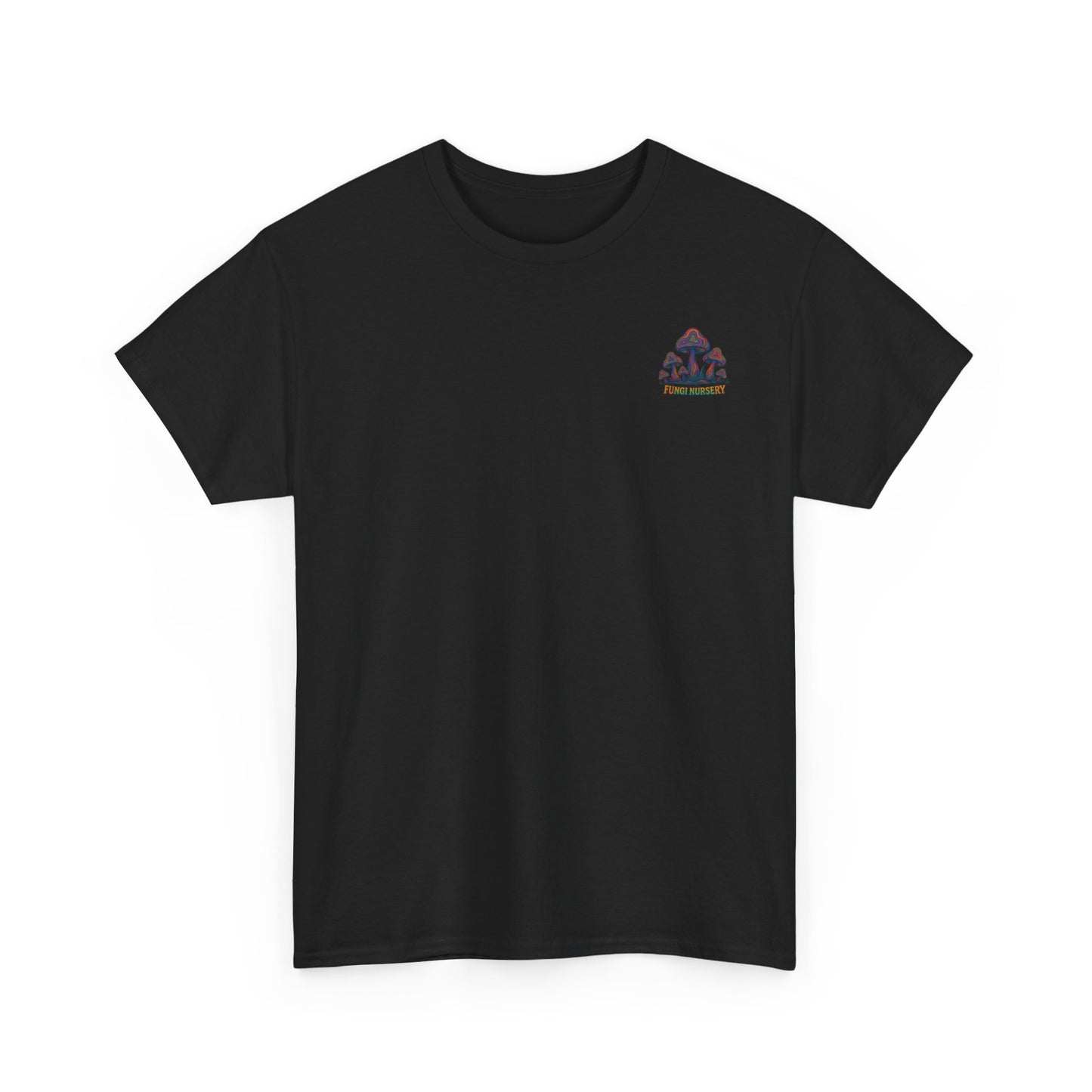 Colorful Fungi Nursery Tee - Unisex Cotton Shirt, Psychedelic Graphic Tee, Mushroom Art Shirt, Gift for Nature Lovers, Casual Wear